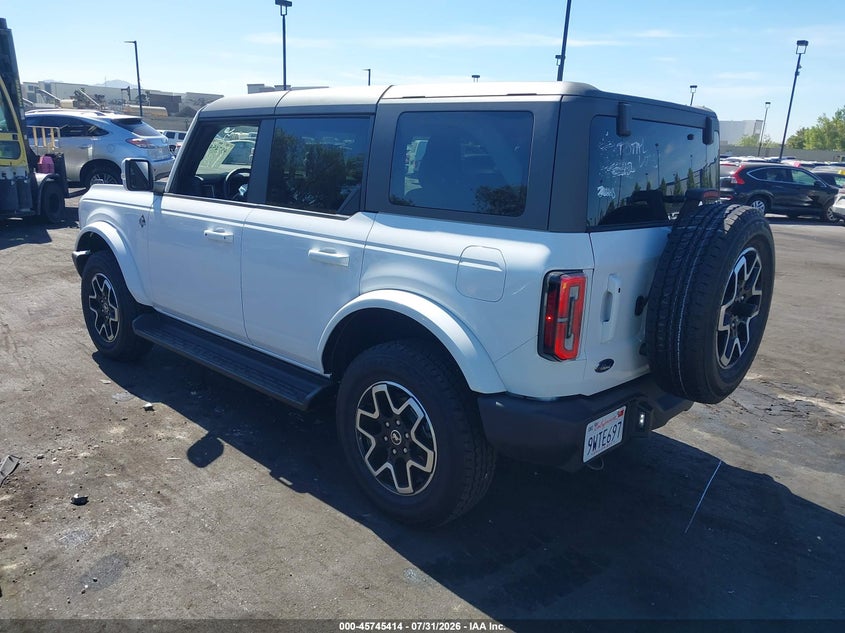 Vin: 1fmde8bh2slb29195, lot: 46244118, ford bronco outer banks 20253