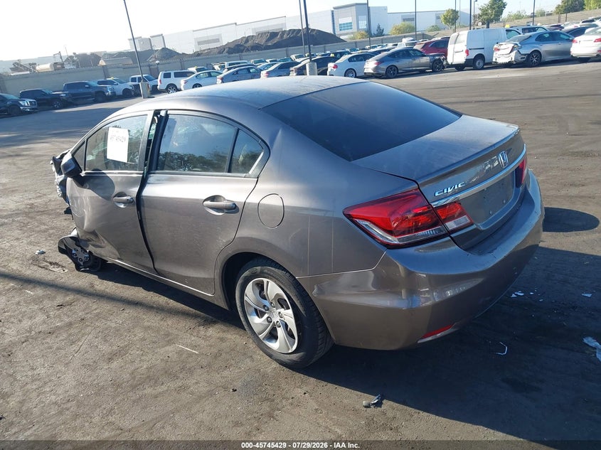 2013 HONDA CIVIC SEDAN 1.8L I-4 VVT, 140HP