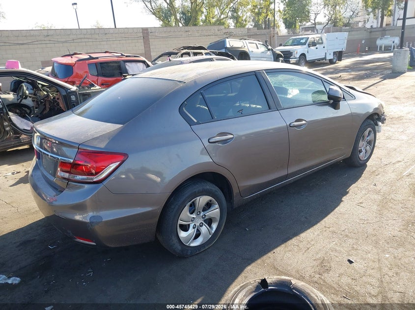 2013 HONDA CIVIC SEDAN 1.8L I-4 VVT, 140HP