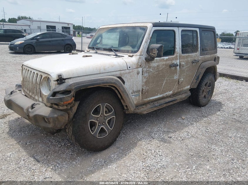 Vin: 1c4hjxdn0lw323206, lot: 46244181, jeep wrangler unlimited sport s 4x4 20202