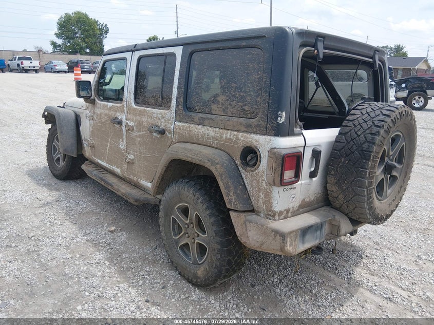 Vin: 1c4hjxdn0lw323206, lot: 46244181, jeep wrangler unlimited sport s 4x4 20203