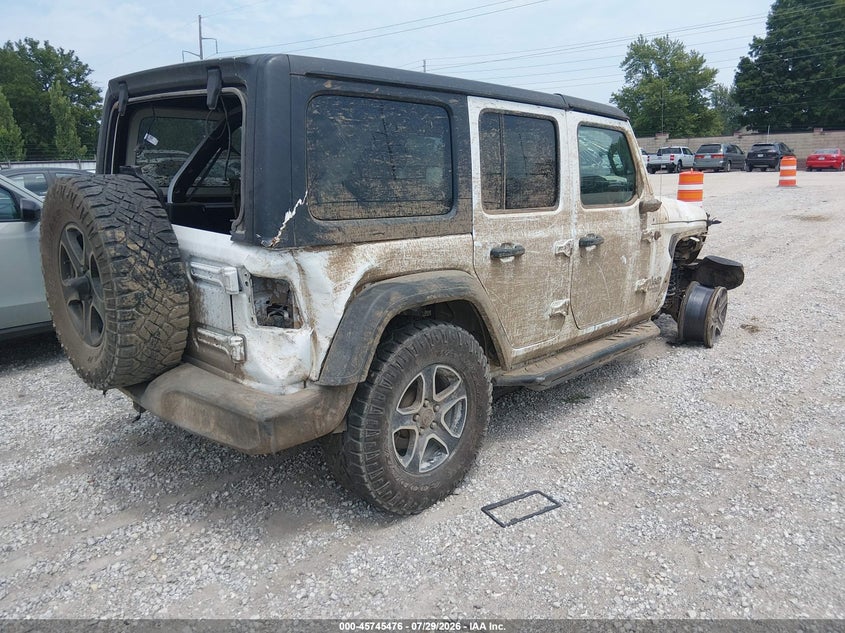 Vin: 1c4hjxdn0lw323206, lot: 46244181, jeep wrangler unlimited sport s 4x4 20204