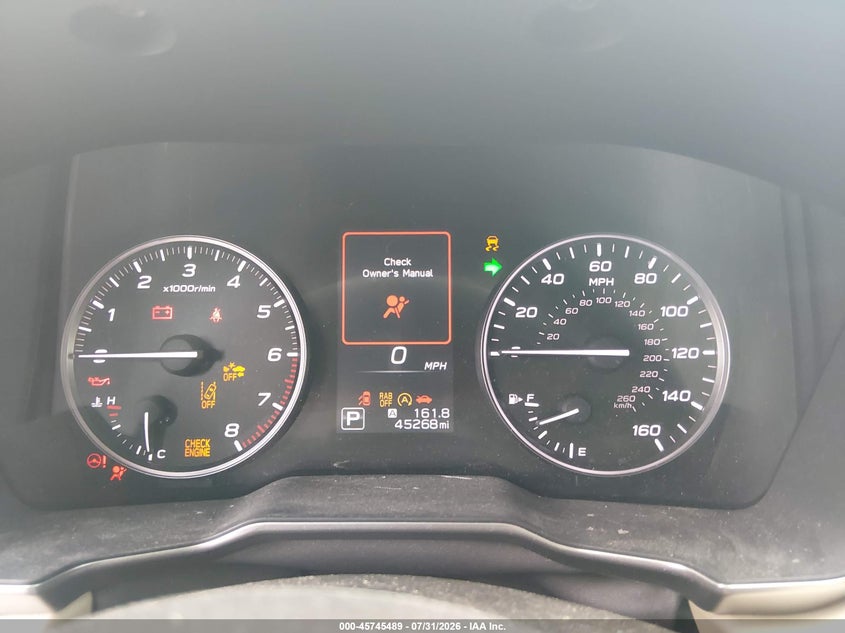 2020 SUBARU OUTBACK auction photo 7