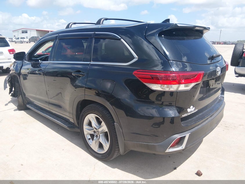 Vin: 5tdyzrfh9js256162, lot: 46244206, toyota highlander limited 20183