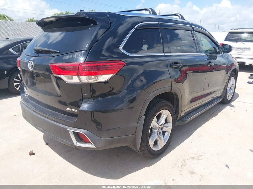 Vin: 5tdyzrfh9js256162, lot: 46244206, toyota highlander limited 20184