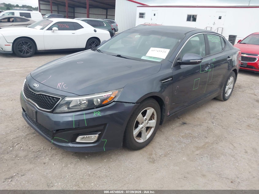 Vin: knagm4a70f5560230, lot: 46244224, kia optima lx 20152