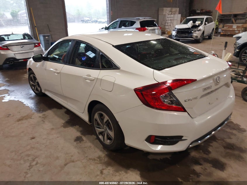 Vin: 2hgfc2f66kh576412, lot: 46244266, honda civic lx 20193