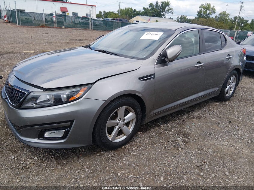 Vin: 5xxgm4a76eg335596, lot: 46244267, kia optima lx 20142