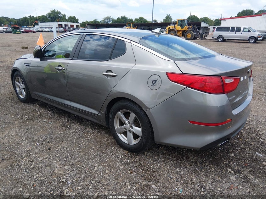 Vin: 5xxgm4a76eg335596, lot: 46244267, kia optima lx 20143