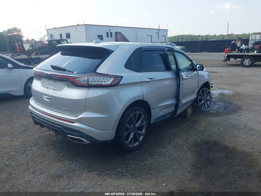 Vin: 2fmpk4ap9jbc58346, lot: 46244293, ford edge sport 20184