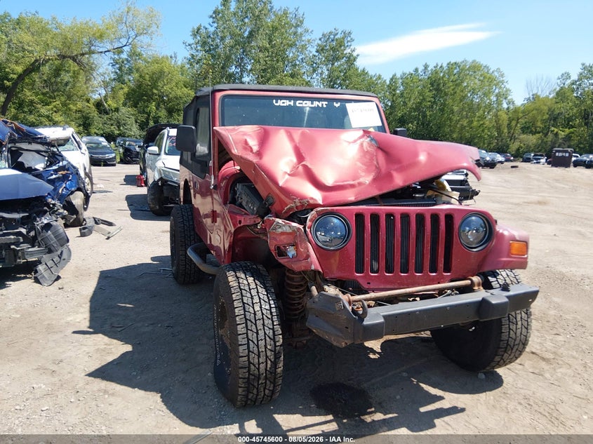 1998 JEEP WRANGLER SPORT UTILITY VEHICLE 2.5L I-4 120HP