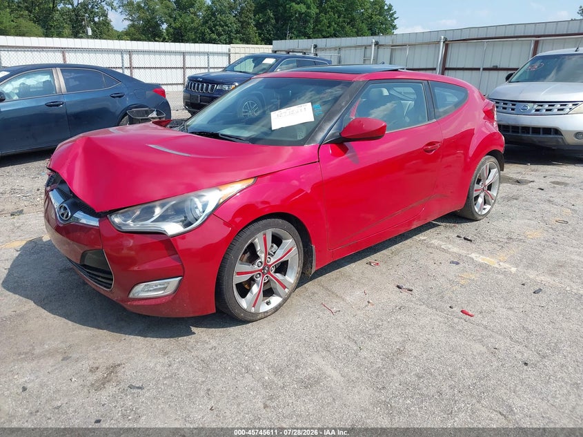 Vin: kmhtc6ad2cu057527, lot: 46244315, hyundai veloster base w/gray 20122