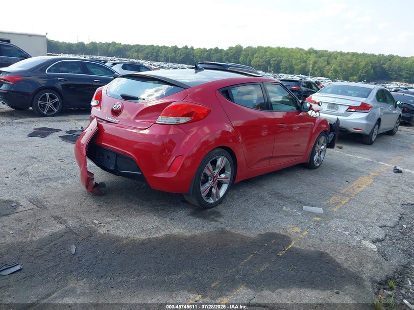 Vin: kmhtc6ad2cu057527, lot: 46244315, hyundai veloster base w/gray 20124