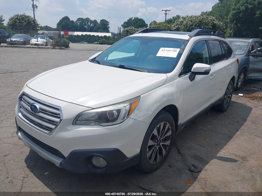 Vin: 4s4bsanc8h3263466, lot: 46244454, subaru outback 2.5i limited 20172