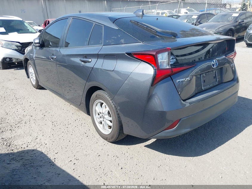 Vin: jtdkamfu2m3138618, lot: 46244476, toyota prius le 20213
