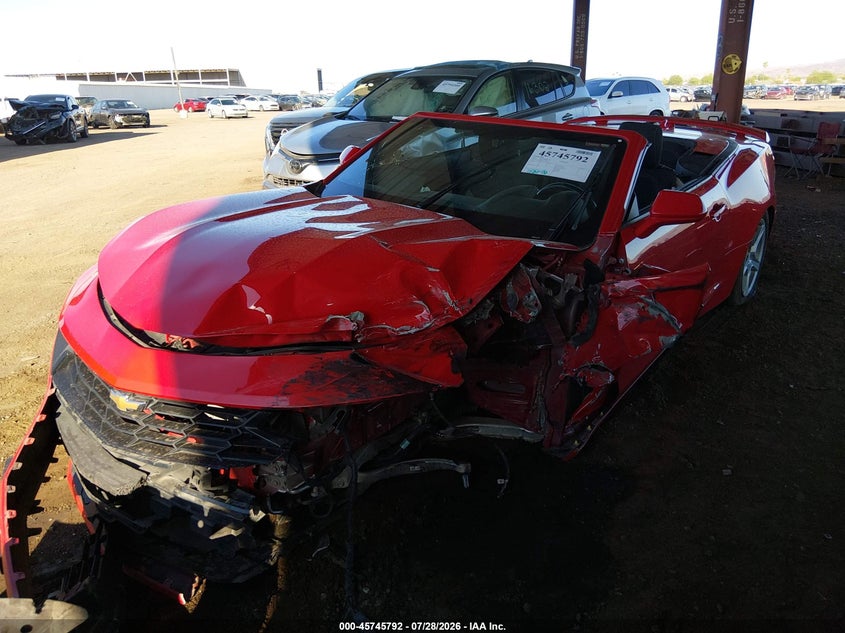 Vin: 1g1fb3dx1p0156421, lot: 46244496, chevrolet camaro rwd  1lt 20232
