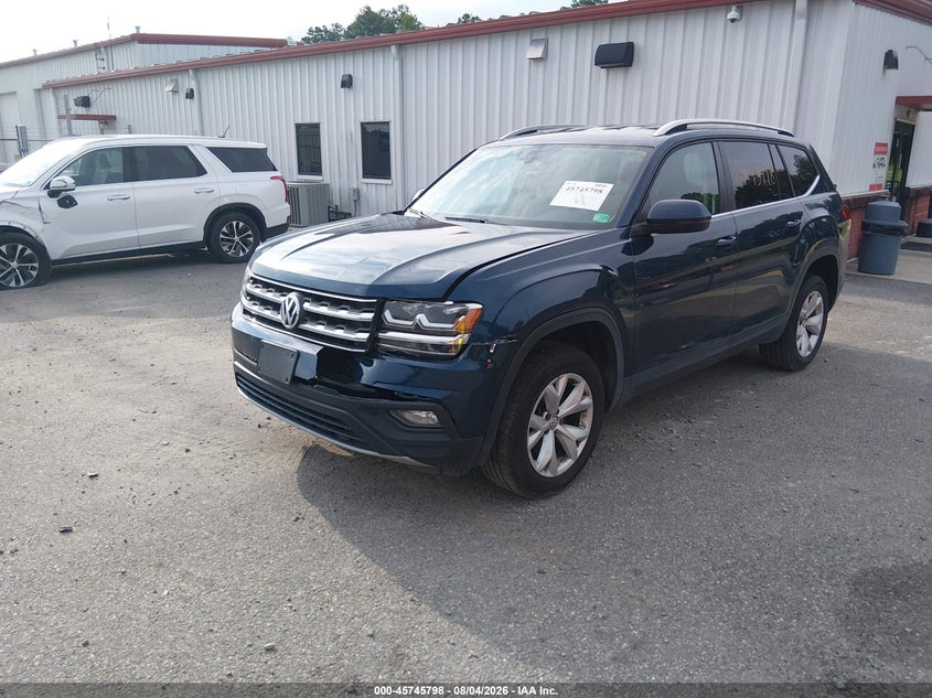 Vin: 1v2cr2ca3jc580801, lot: 46244502, volkswagen atlas 3.6l v6 se 20182