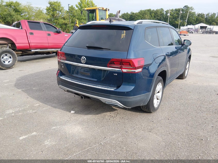 Vin: 1v2cr2ca3jc580801, lot: 46244502, volkswagen atlas 3.6l v6 se 20184