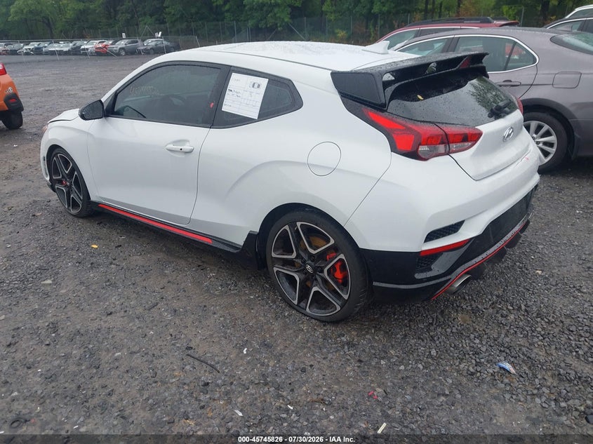 Vin: kmht36ah4lu006601, lot: 46244530, hyundai veloster n 20203