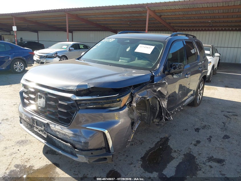 Vin: 5fnyg1h70pb040676, lot: 46244541, honda pilot awd touring 20232
