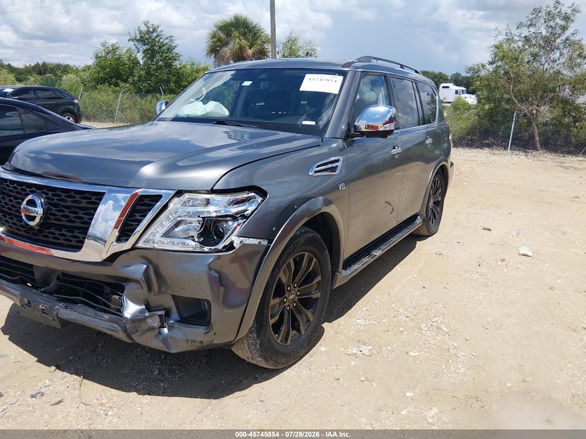 Vin: jn8ay2ne1k9755657, lot: 46244558, nissan armada platinum 20192