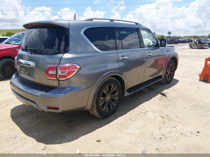 Vin: jn8ay2ne1k9755657, lot: 46244558, nissan armada platinum 20194