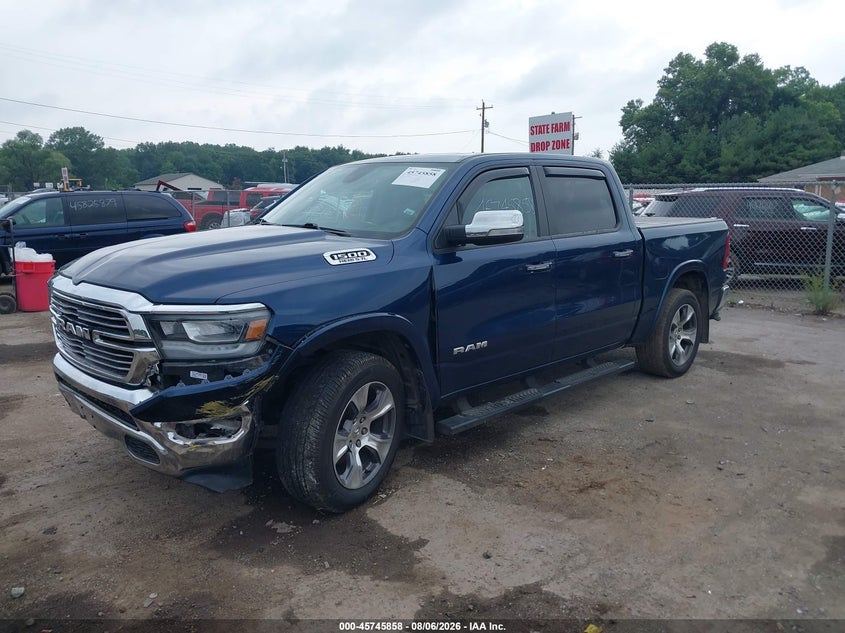 Vin: 1c6srfjt5ln222476, lot: 46244562, ram 1500 laramie  4x4 5'7 box 20202