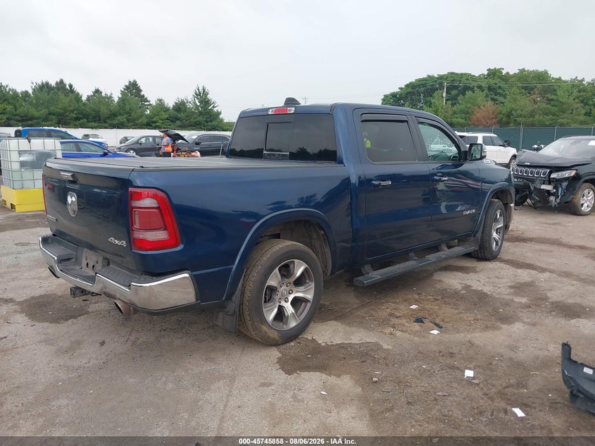 Vin: 1c6srfjt5ln222476, lot: 46244562, ram 1500 laramie  4x4 5'7 box 20204