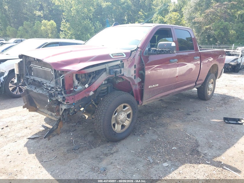 Vin: 3c6ur5cl8ng387403, lot: 46244595, ram 2500 tradesman  4x4 6'4 box 20222