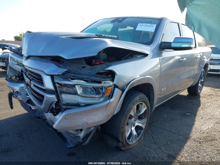 Vin: 1c6srfjtxnn131500, lot: 46244599, ram 1500 laramie  4x4 5'7 box 20222