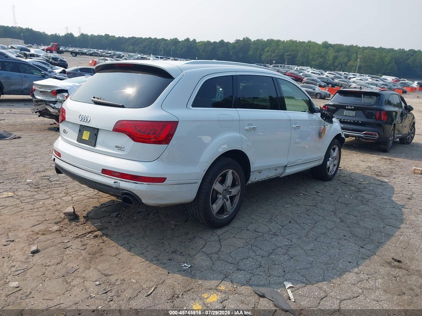 Vin: wa1lgafe2fd007142, lot: 46244620, audi q7 3.0t premium 20154