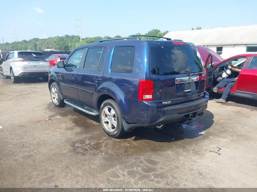 Vin: 5fnyf4h75eb043784, lot: 46244632, honda pilot ex-l 20143