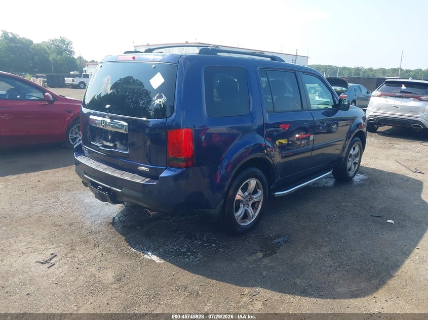 Vin: 5fnyf4h75eb043784, lot: 46244632, honda pilot ex-l 20144