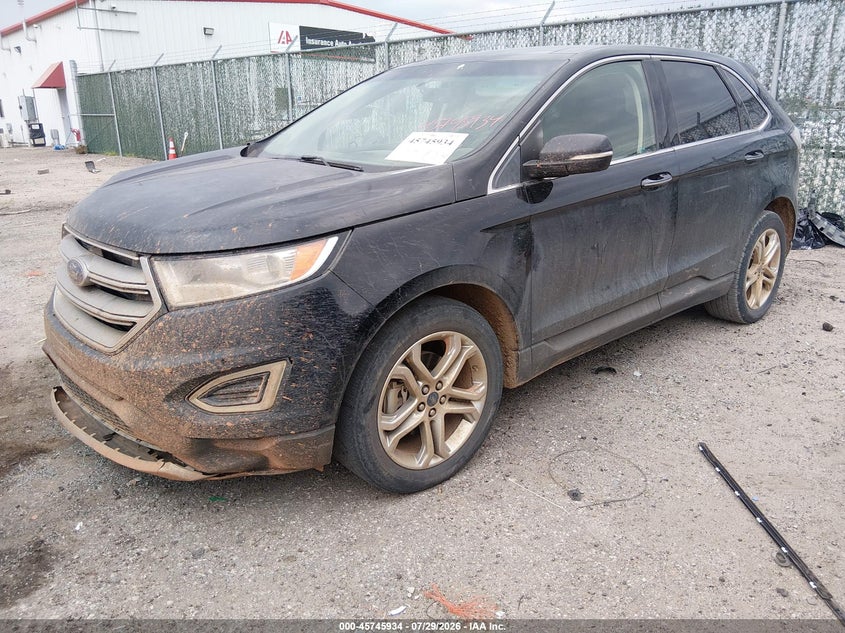 Vin: 2fmpk3k92jbb41475, lot: 46244638, ford edge titanium 20182