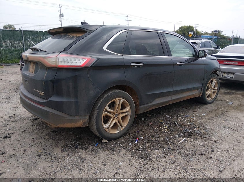 Vin: 2fmpk3k92jbb41475, lot: 46244638, ford edge titanium 20184