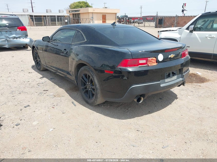 Vin: 2g1fd1e35f9107575, lot: 46244641, chevrolet camaro 1lt 20153