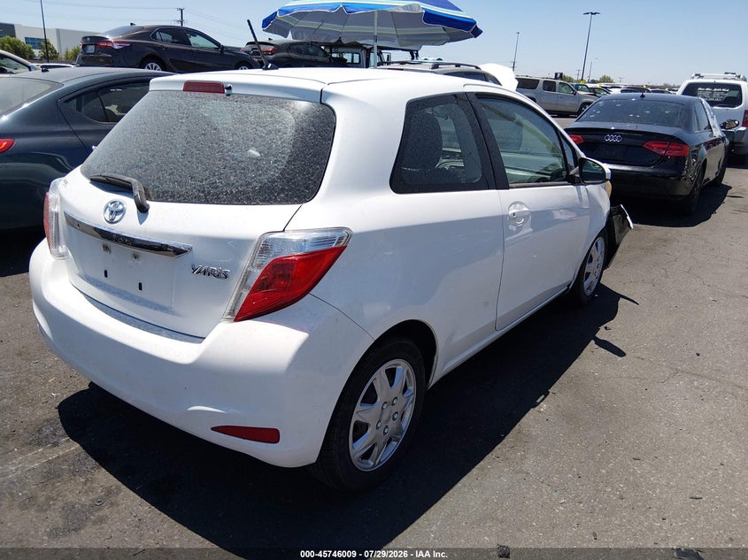 Vin: vnkjtud35ea008899, lot: 46244713, toyota yaris l (tmmf plant) 20144