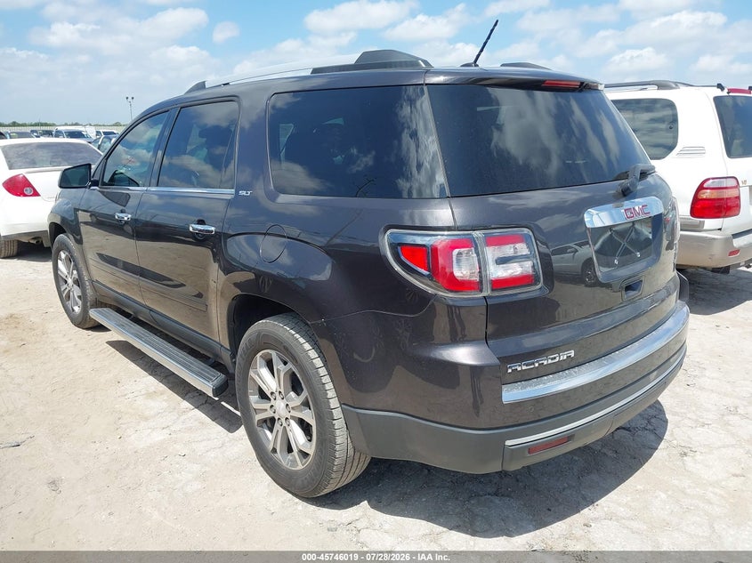 Vin: 1gkkrskd8fj338425, lot: 46244722, gmc acadia slt-2 20153