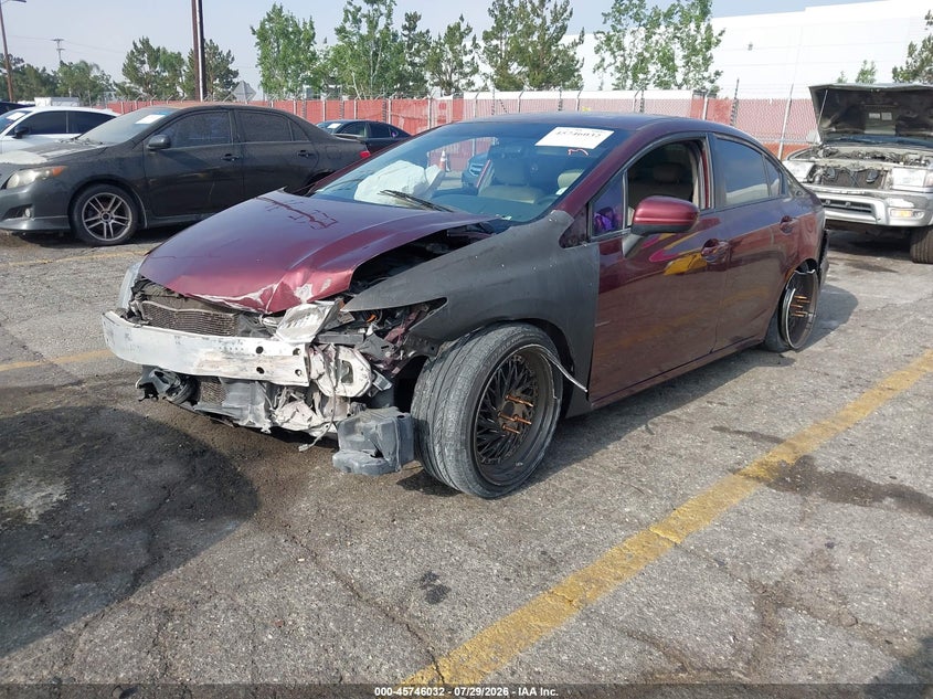 Vin: 19xfb2f55ee262047, lot: 46244736, honda civic lx 20142