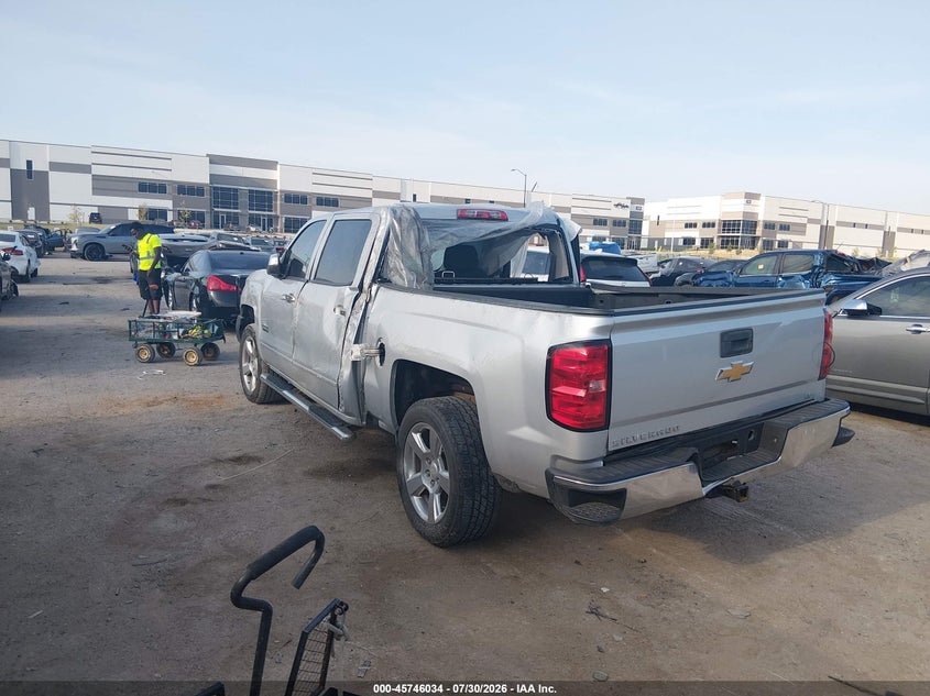 Vin: 3gcpcrec4hg203607, lot: 46244738, chevrolet silverado 1500 1lt 20173