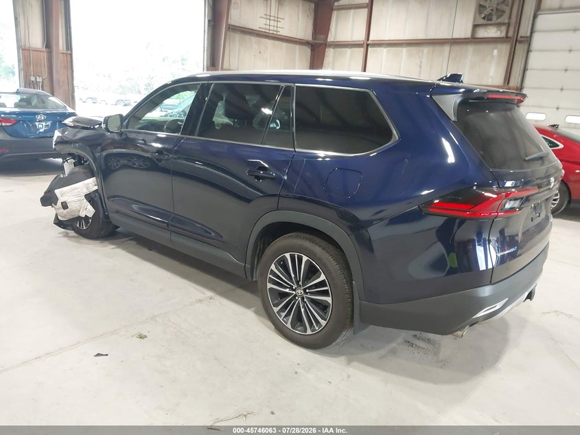 Vin: 5tdadab50ss017209, lot: 46244767, toyota grand highlander hybrid platinum max 20253