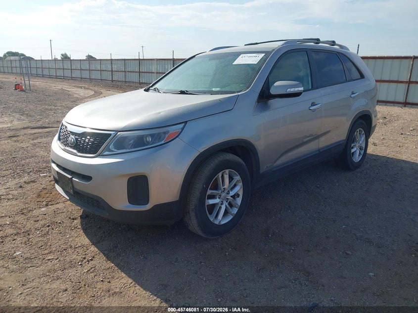Vin: 5xyktda74eg546952, lot: 46244785, kia sorento lx v6 20142