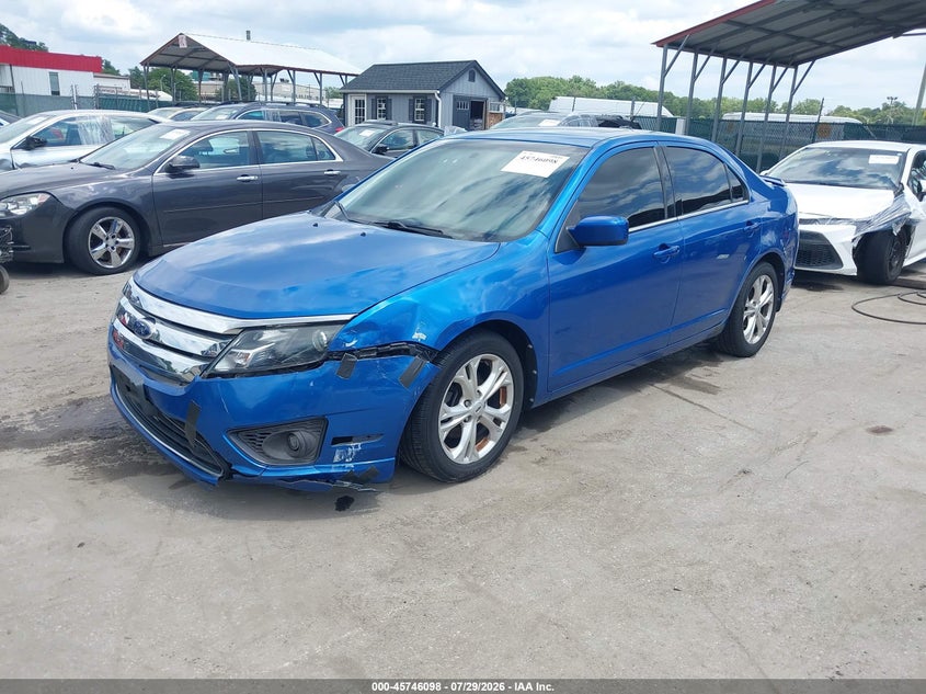 Vin: 3fahp0ha4cr216441, lot: 46244802, ford fusion se 20122