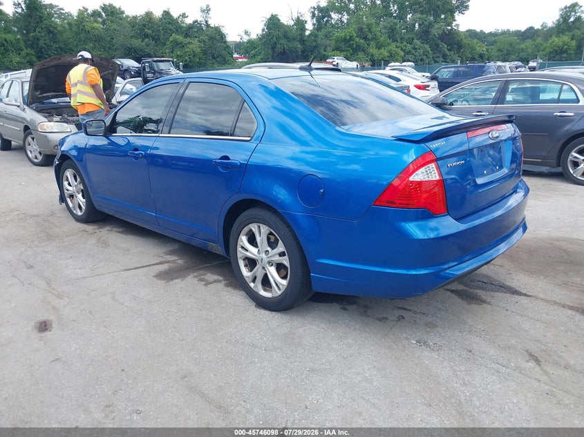 Vin: 3fahp0ha4cr216441, lot: 46244802, ford fusion se 20123