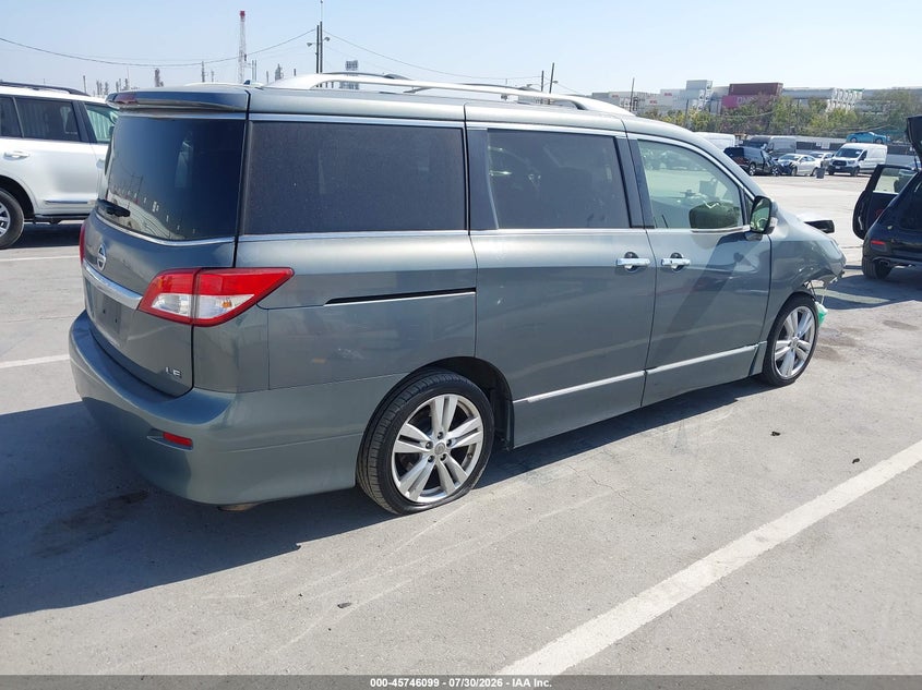 Vin: jn8ae2kp9c9044790, lot: 46244803, nissan quest le 20124