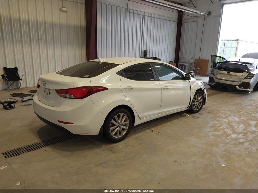 Vin: 5npdh4ae8fh629481, lot: 46244885, hyundai elantra se 20154