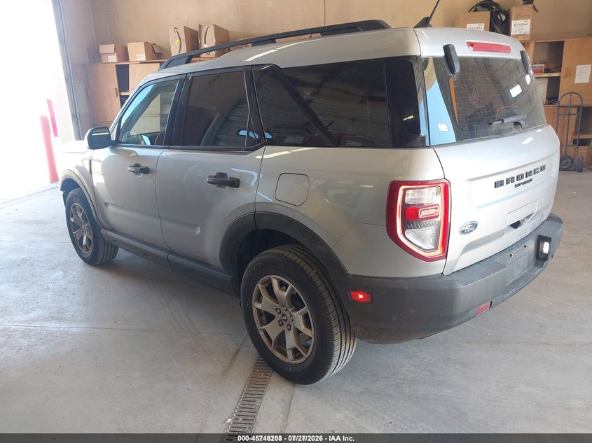 Vin: 3fmcr9a61prd55162, lot: 46244912, ford bronco sport 20233