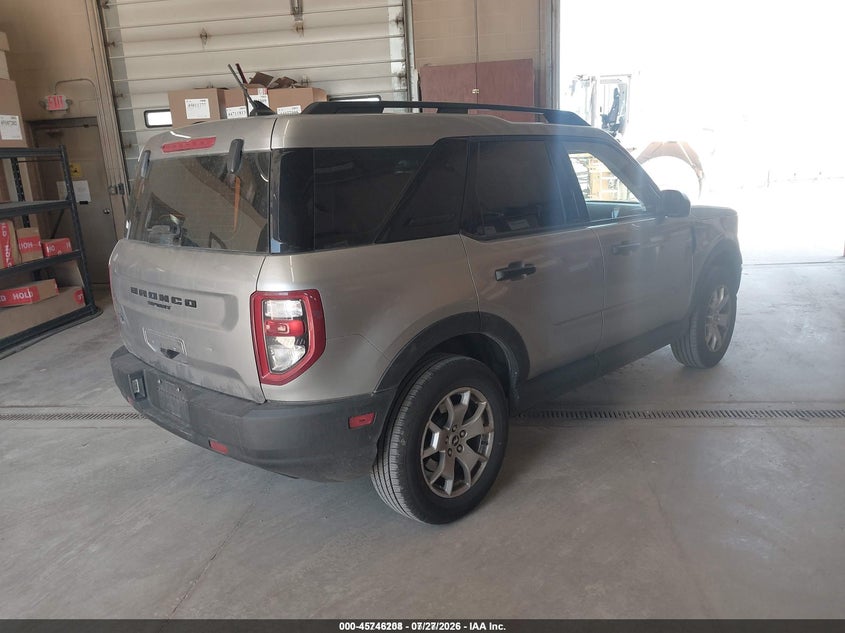 Vin: 3fmcr9a61prd55162, lot: 46244912, ford bronco sport 20234