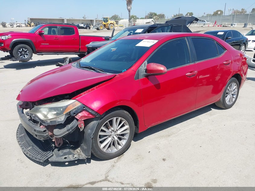 Vin: 5yfburhe5fp316851, lot: 46244943, toyota corolla le plus 20152
