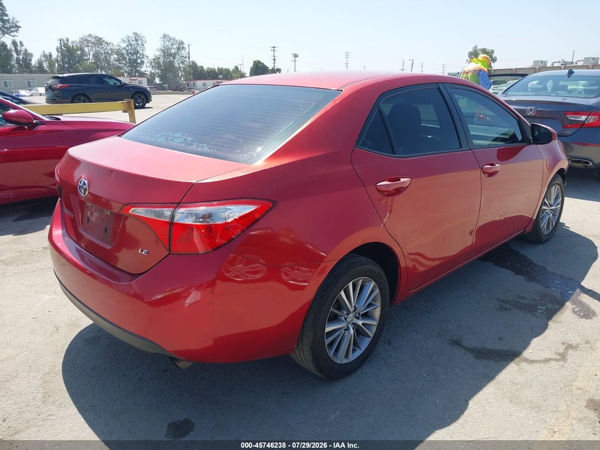 Vin: 5yfburhe5fp316851, lot: 46244943, toyota corolla le plus 20154
